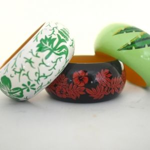 Hand Painted Bangles-Set of 3